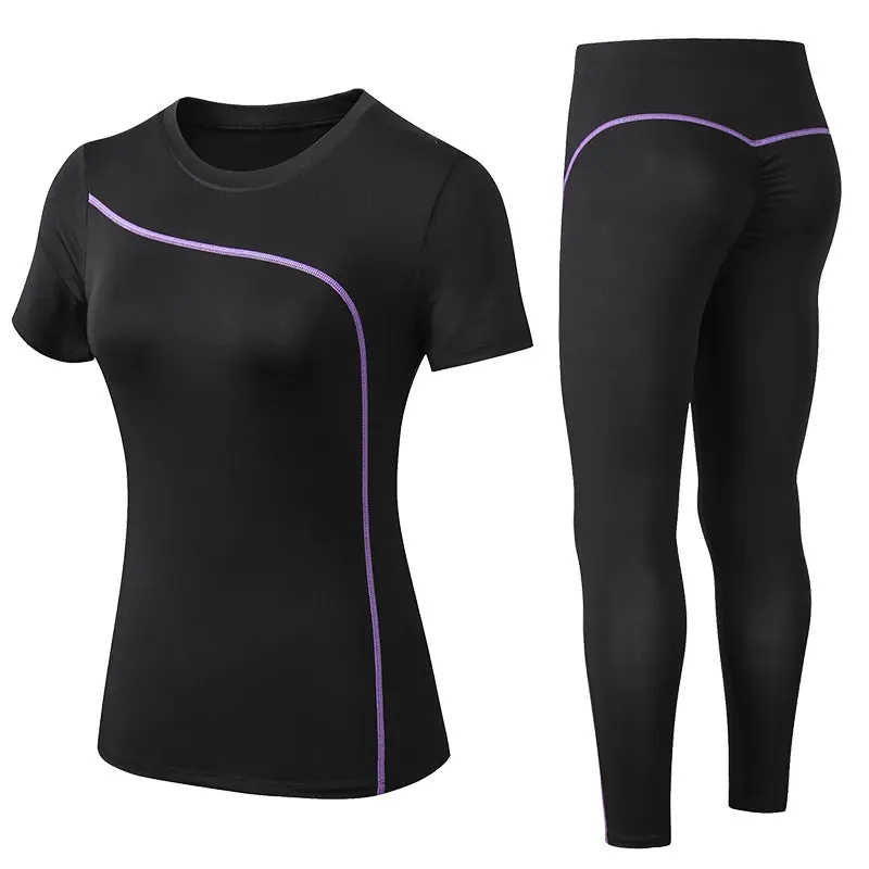 Women Short-sleeved long Pants Sportswear