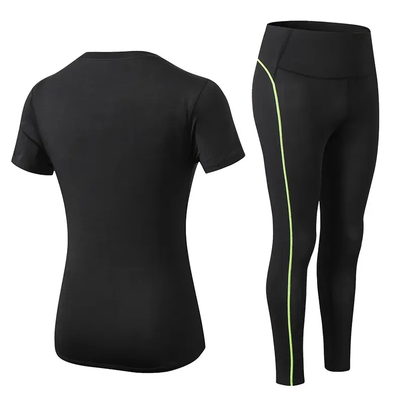 Women Short-sleeved long Pants Sportswear