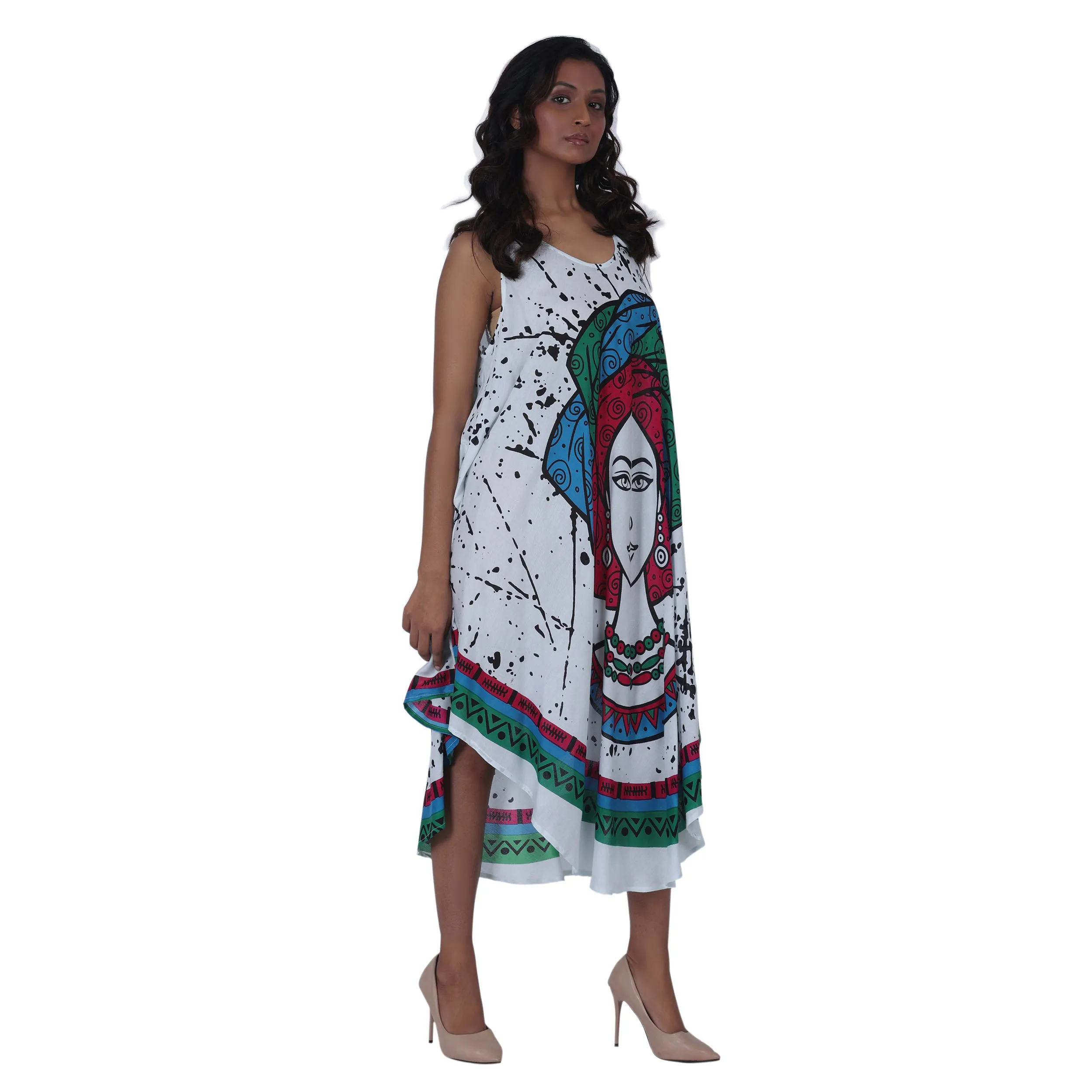 Women's Kaftan with Woman Head -- 601
