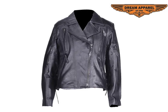 Womens Leather Motorcycle Jacket