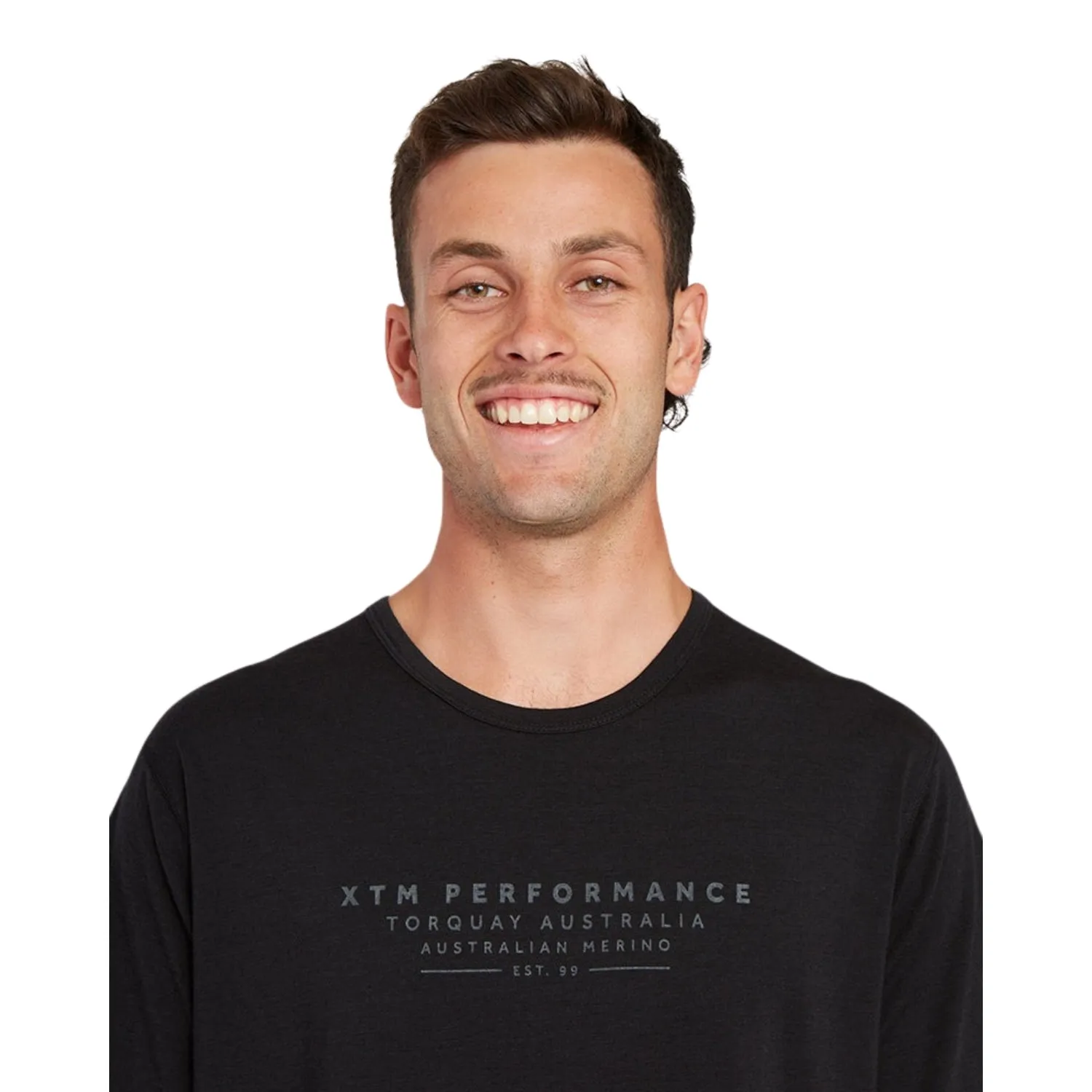 XTM Torquay Merino Wool Mens Big And Tall T-Shirt Black Sizes 2XL - 6XL